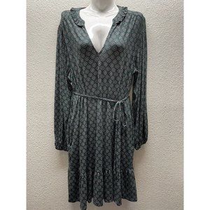 Boden Notch Neck Jersey Dress NWT US sz 16/18L  IK Sz 20L  DO494 GRN